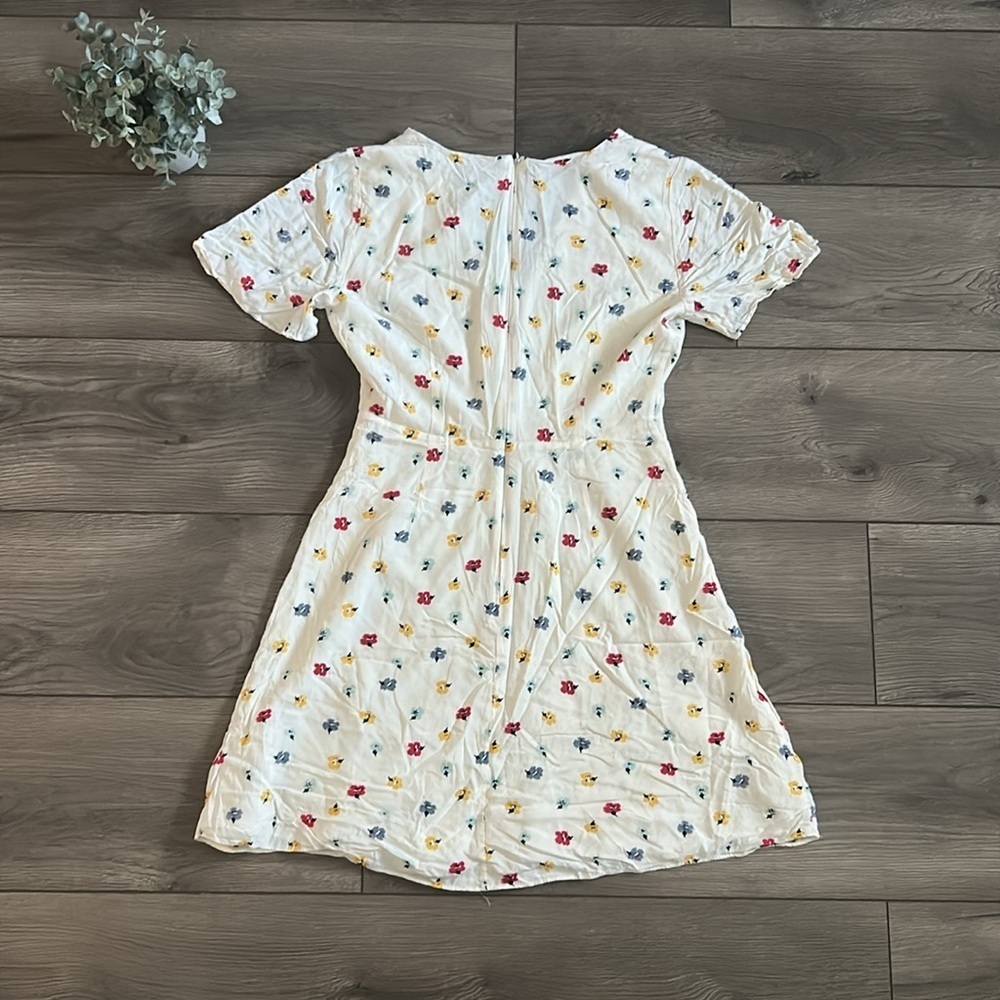 MADEWELL Orchard Flutter Sleeve Dress in Confetti Floral Size 0 - Picture 6 of 8